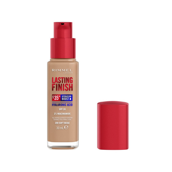 Rimmel Lasting Finish 35 Hour Foundation 200 Soft Beige 30ml Rimmel Lasting Finish 35 Hour Foundation 200 Soft Beige 30ml