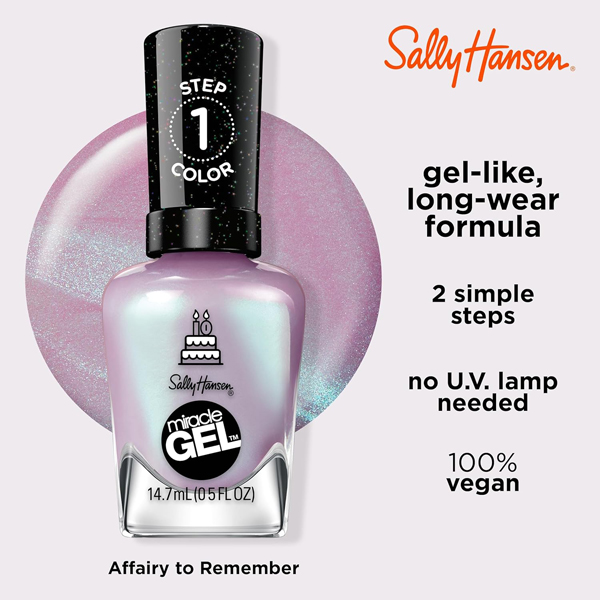 Sally Hansen Miracle Gel Nail Polish 532 Affairy To Remember