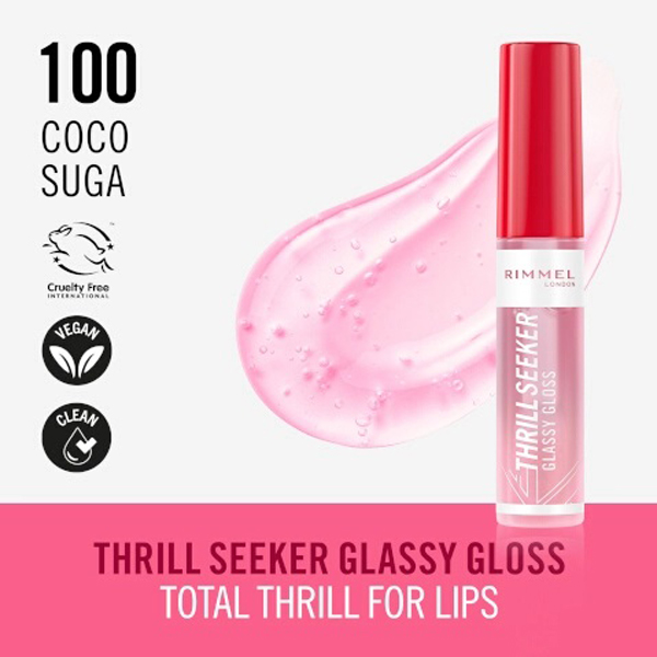 Rimmel Thrill Seeker Glassy Gloss Coco Suga 100 Rimmel Thrill Seeker Glassy Gloss Coco Suga 100
