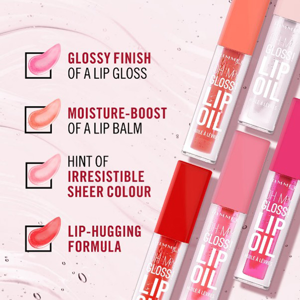 Rimmel Oh My Gloss Lip Oil 004 Vivid Red Rimmel Oh My Gloss Lip Oil 004 Vivid Red