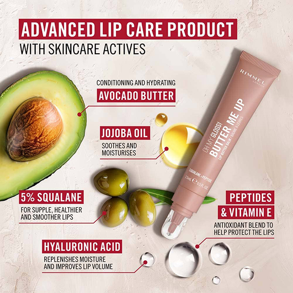 Rimmel Omg Butter Me Up Lip Balm 001 Latte Delight