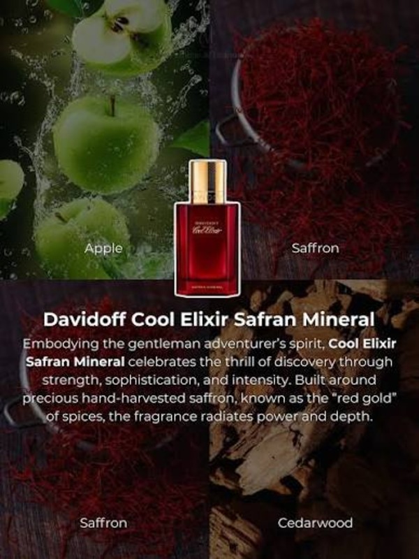 Davidoff Cool Elixir Saffron Mineral Parfum Intense For Men 100ml