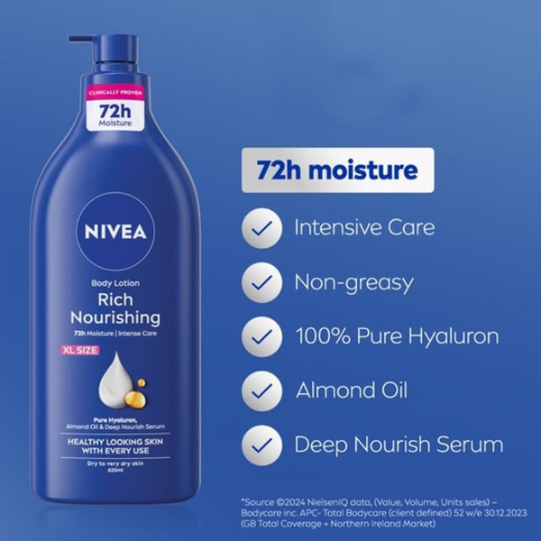 Nivea Rich Nourishing XL 625ml Nivea Rich Nourishing XL 625ml