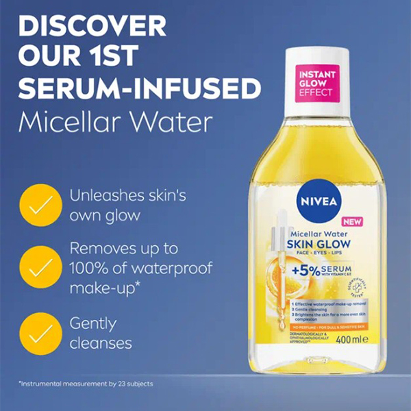 Nivea Skin Glow Serum Infused Micellar Water 400ml Nivea Skin Glow Serum Infused Micellar Water 400ml