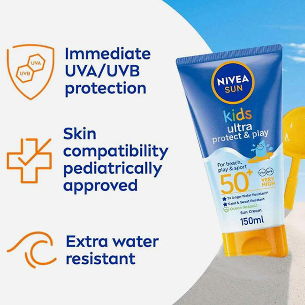 Nivea Sun Childrens Swim & Play F50 150ml Nivea Sun Childrens Swim & Play F50 150ml