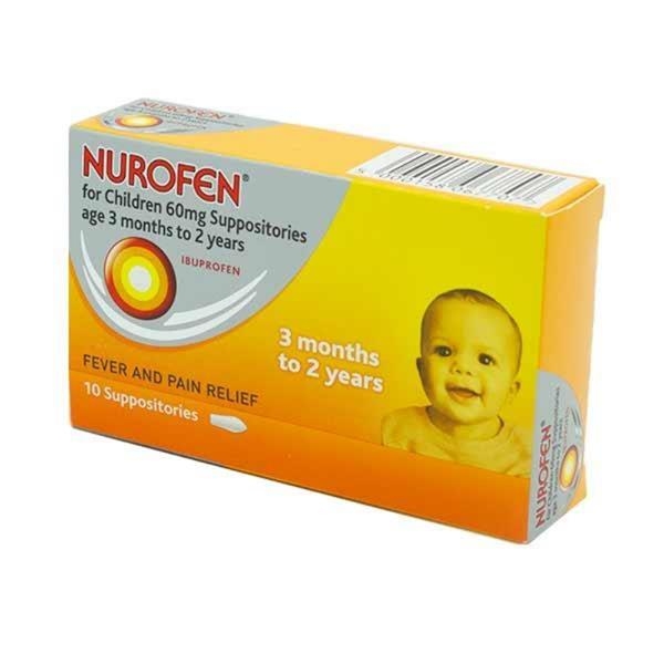 Nurofen For Children Suppositories 60Mg 10 Pack