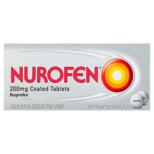 Nurofen Tablets 200Mg Ibuprofen 24 Tablets