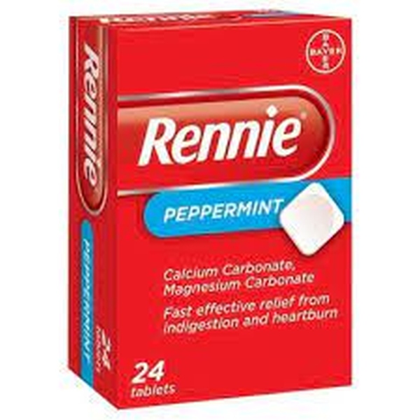 Rennie Chewable Antacid Tablets Peppermint (24) Rennie Chewable Antacid Tablets Peppermint (24)
