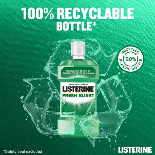 Listerine Fresh Burst Mouthwash 500ml Listerine Fresh Burst Mouthwash 500ml