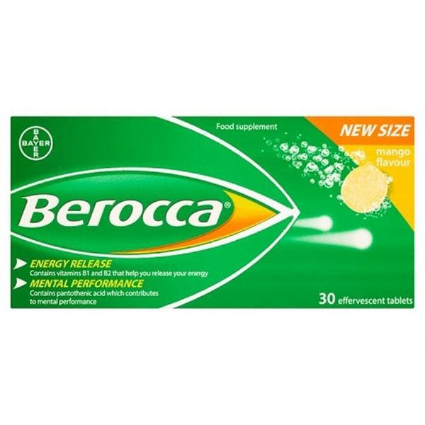 Berocca Food Supplement Mango Flavour 30 Effervescent Tablets Berocca Food Supplement Mango Flavour 30 Effervescent Tablets