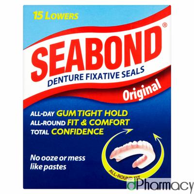 Seabond Denture Fixative Seals Lowers Seabond Denture Fixative Seals Lowers