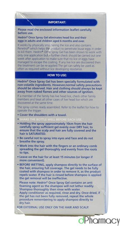 Hedrin Spray Gel 100Ml Hedrin Spray Gel 100Ml