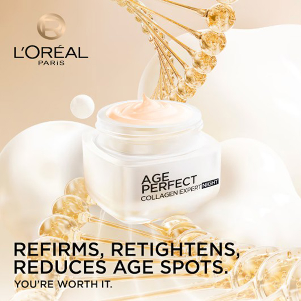 LOreal Dermo Expertise Age Perfect Re-hydrating Night Cream Pot 50ml LOreal Dermo Expertise Age Perfect Re-hydrating Night Cream Pot 50ml