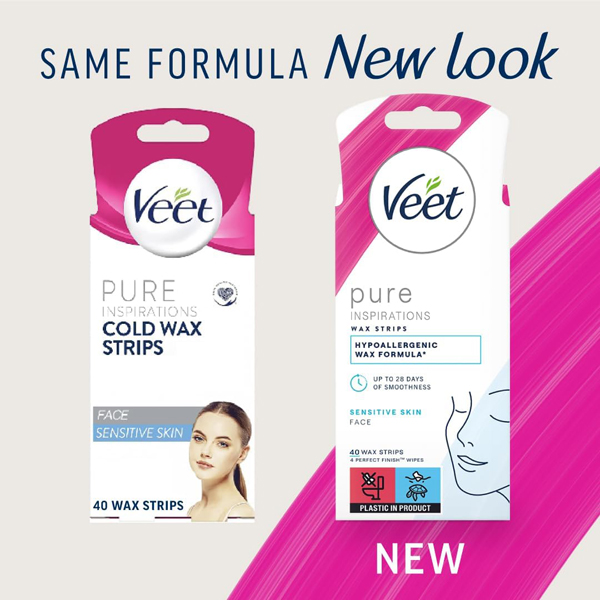 Veet Pure Cold Wax Strips Face Sensitive (20)