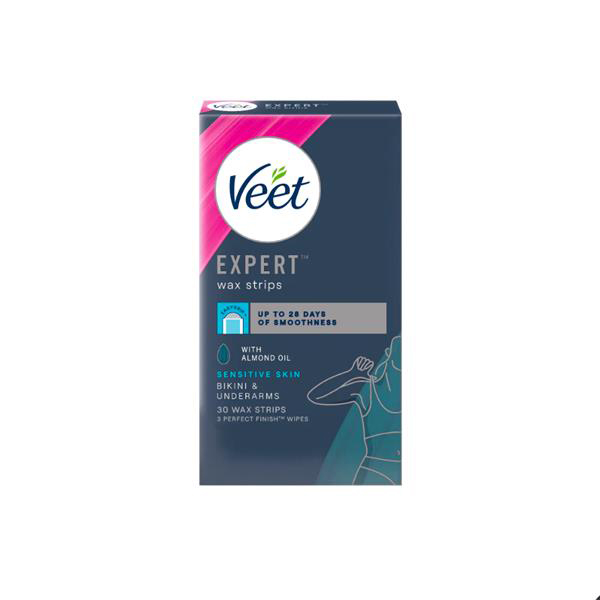 Veet Expert Wax Strips Bikini/underarm Sensitive 20 pack Veet Expert Wax Strips Bikini/underarm Sensitive 20 pack