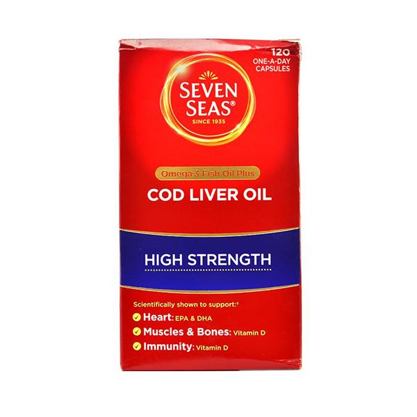 Seven Seas Cod Liver Oil High Strength Capsules 60 Seven Seas Cod Liver Oil High Strength Capsules 60