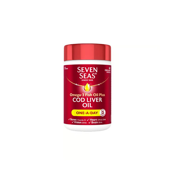 Seven Seas Cod Liver Oil 1050mg Omega3 400mg 60caps Seven Seas Cod Liver Oil 1050mg Omega3 400mg 60caps