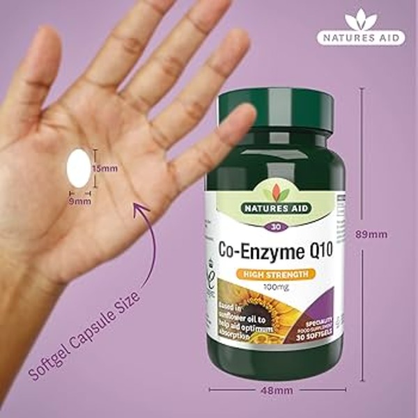 Natures Aid Co Enzyme Q10 100mg (90caps) Natures Aid Co Enzyme Q10 100mg (90caps)