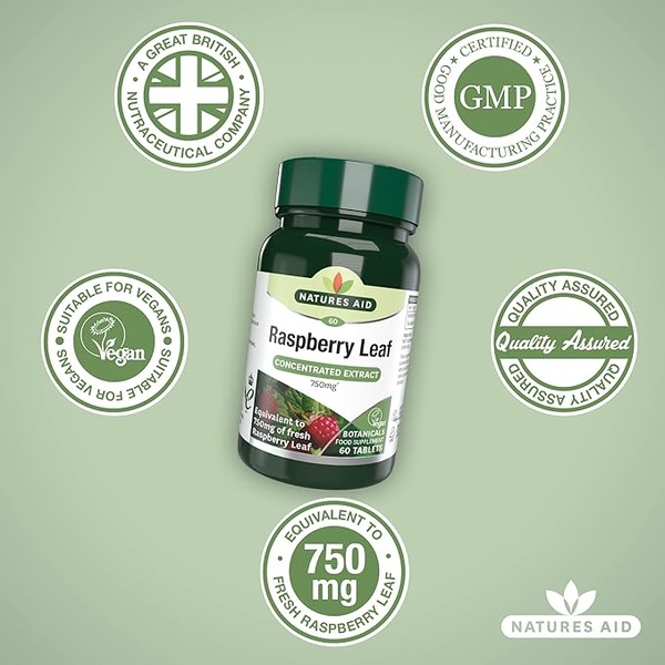Natures Aid Raspberry Leaf 750mg (60tabs) Natures Aid Raspberry Leaf 750mg (60tabs)