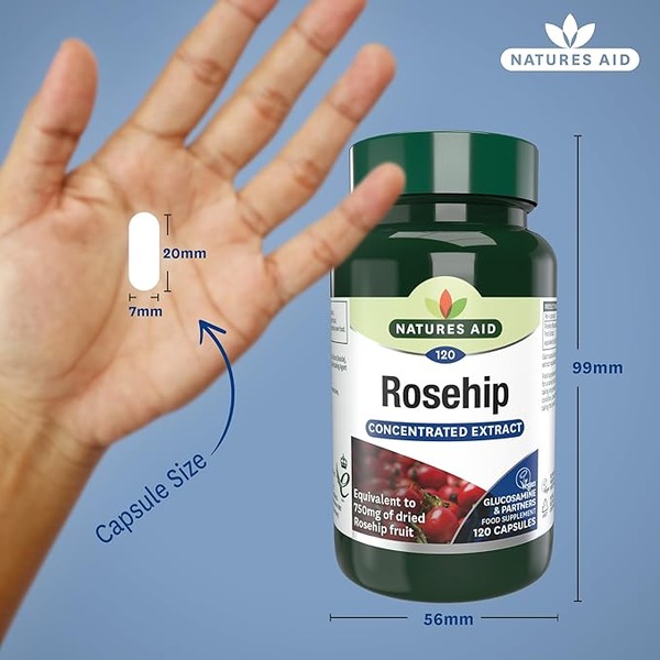 Natures Aid Rosehip 750mg (120caps) Natures Aid Rosehip 750mg (120caps)