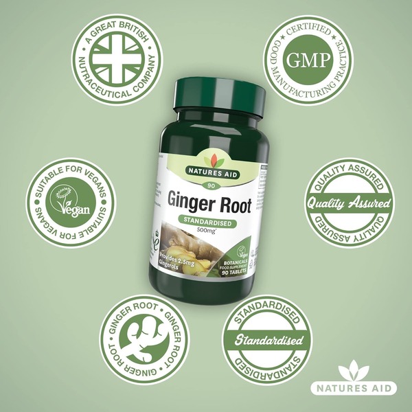 Natures Aid Ginger 500mg (90tabs) Natures Aid Ginger 500mg (90tabs)