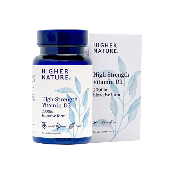 Higher Nature High Strength Vitamin D3 2000iu (60 Caps)