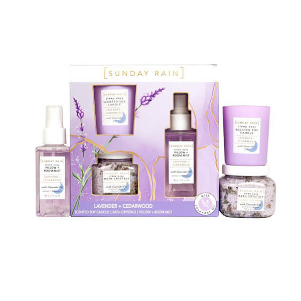 Sunday Rain Lavender & Cedarwood Sleep Trio Gift Set Sunday Rain Lavender & Cedarwood Sleep Trio Gift Set