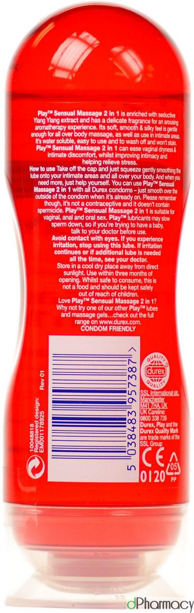 Durex Play Sensual 2 In 1 Massage 200ml