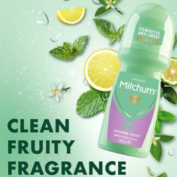 Mitchum Ladies Roll On Deodorant Shower Fresh 100ml Mitchum Ladies Roll On Deodorant Shower Fresh 100ml