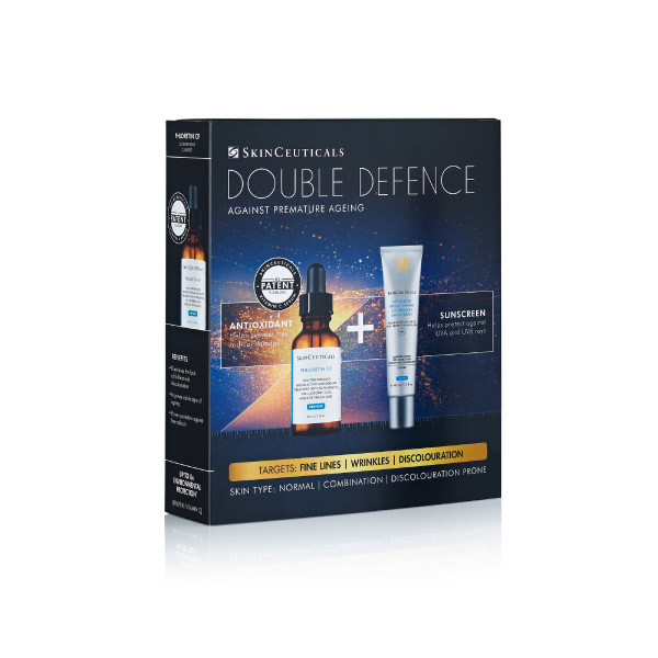 SkinCeuticals Double Defence Phloretin Kit | Free Advanced Brightening SPF50 Moisturiser SkinCeuticals Double Defence Phloretin Kit | Free Advanced Brightening SPF50 Moisturiser
