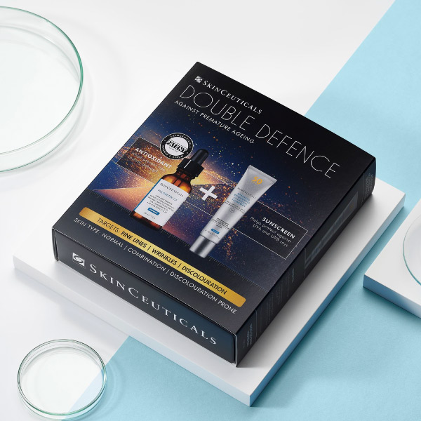 SkinCeuticals Double Defence Phloretin Kit | Free Advanced Brightening SPF50 Moisturiser SkinCeuticals Double Defence Phloretin Kit | Free Advanced Brightening SPF50 Moisturiser