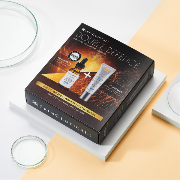 SkinCeuticals Double Defence C E Ferulic Kit | Free Full Size SPF Worth €56 SkinCeuticals Double Defence C E Ferulic Kit | Free Full Size SPF Worth €56