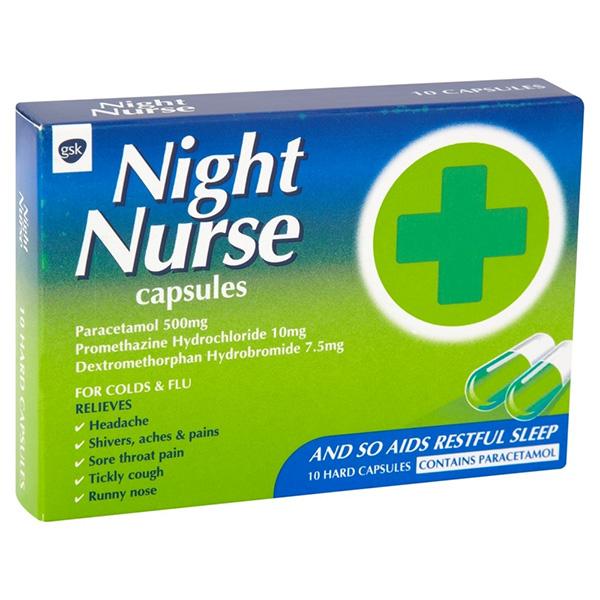 Night Nurse Capsules 10 Pack Night Nurse Capsules 10 Pack