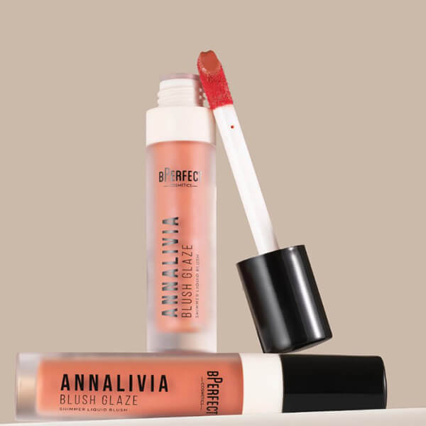 BPerfect X Annalivia Shimmer Liquid Blush Peach