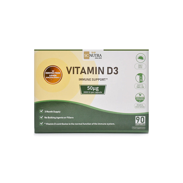 Sweet Cures Vegan Vitamin D3 Softgel 90 Caps