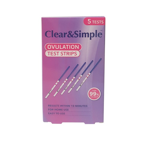 Clear & Simple Ovulation Test Strips 5 Tests Clear & Simple Ovulation Test Strips 5 Tests
