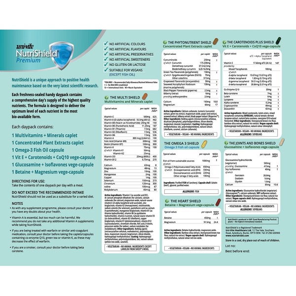 Oiamiga Nutrishield Premium Daily Nutrition 30 Day Supply