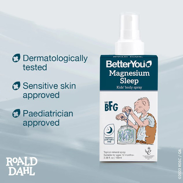 BetterYou Magnesium Sleep Kids Body Spray 100Ml BetterYou Magnesium Sleep Kids Body Spray 100Ml