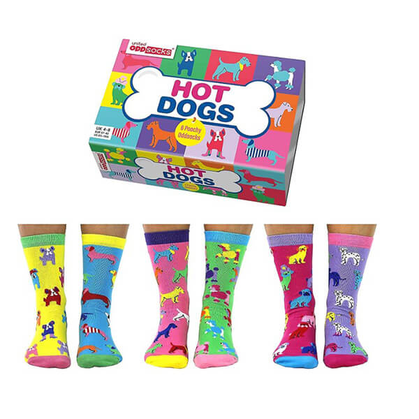 United Odd Socks Hot Dogs 6 Piece Sock Set