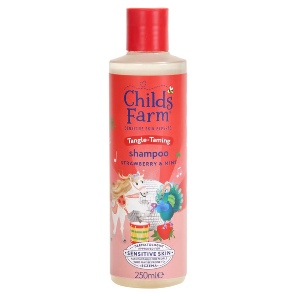 Childs Farm Tangle Taming Shampoo Strawberry & Mint 250ml Childs Farm Tangle Taming Shampoo Strawberry & Mint 250ml