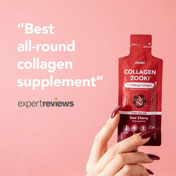 Zooki Super Strength Marine Collagen 11000mg Sour Cherry (30 Sachets)