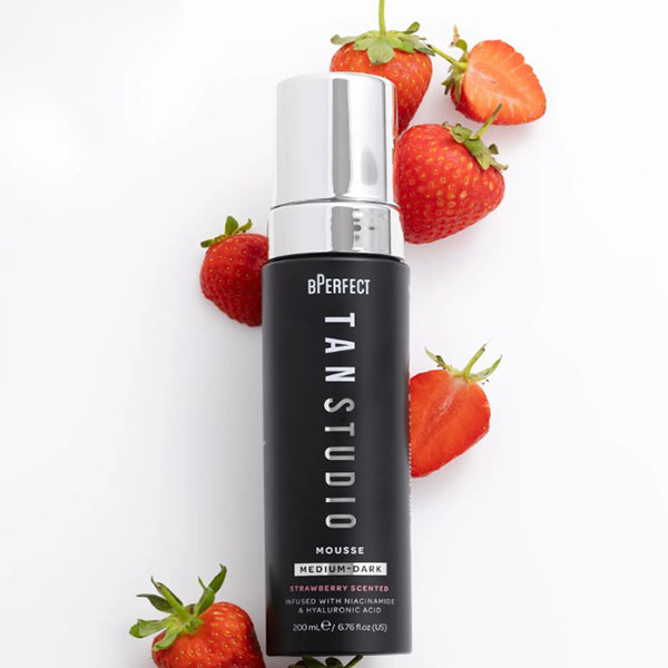 BPerfect Tan Studio Tanning Mousse Medium Dark Strawberry Scented 150ml BPerfect Tan Studio Tanning Mousse Medium Dark Strawberry Scented 150ml