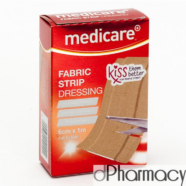 Medicare Waterproof Fabric Strip 6cm X 1m 1