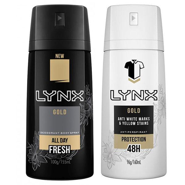 Lynx Body Spray Gold Twin 150Ml Lynx Body Spray Gold Twin 150Ml