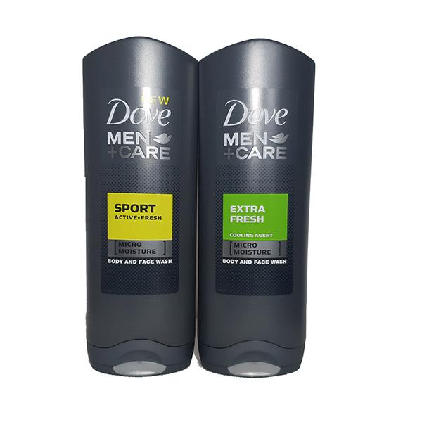 Dove Men+Care Shower Gel 250ml 2 Pack