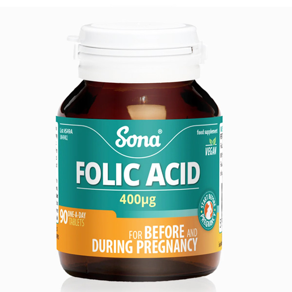 Sona Folic Acid 400Mg Tablets (90) Sona Folic Acid 400Mg Tablets (90)