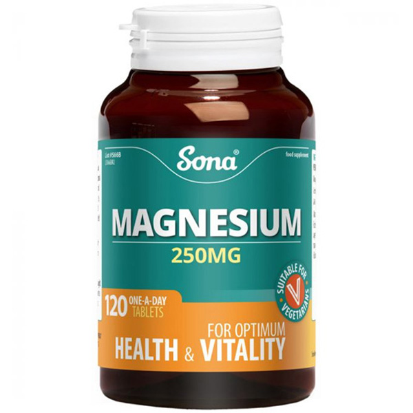 Sona Magnesium 250Mg 120 Tablets Sona Magnesium 250Mg 120 Tablets
