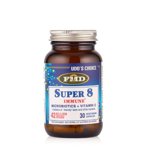 Udos Choice Super 8 Immune Microbiotics + Vitamin C (30) Udos Choice Super 8 Immune Microbiotics + Vitamin C (30)