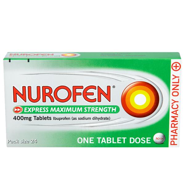 Nurofen Express Max Strength 400Mg Tabs 12 Tabs