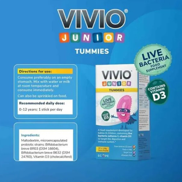 Vivio Junior Tummies Drops 8ml Vivio Junior Tummies Drops 8ml